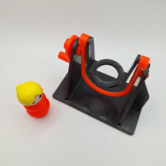 Fisher Price Little People Orange Yellow Girl Swing Toy 1970s Retro Collectible - Picture 5 of 8